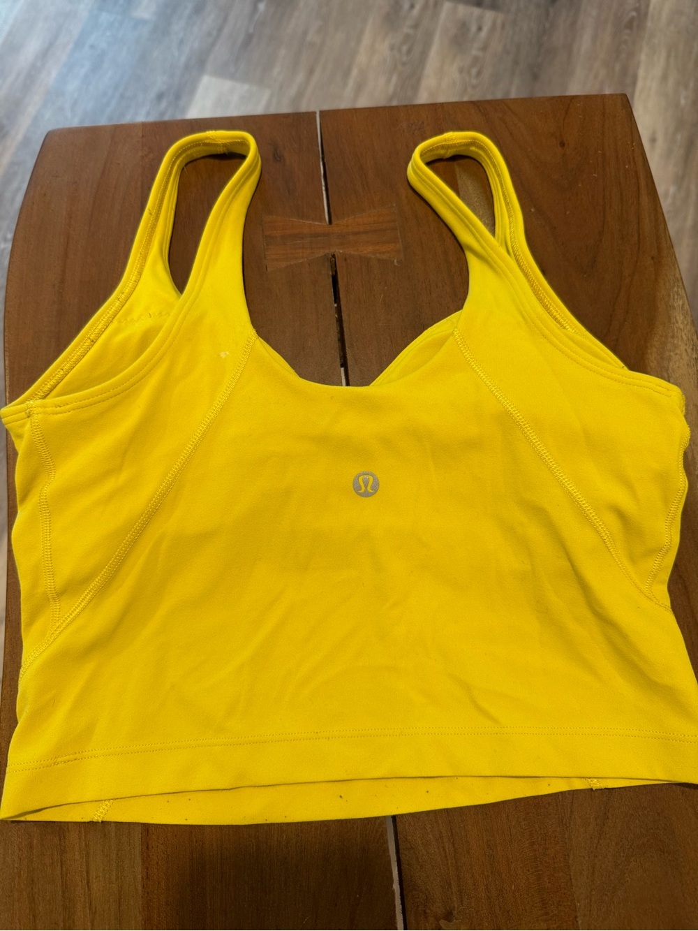 lululemon athletica Bright Yellow Supportive Sports Crop